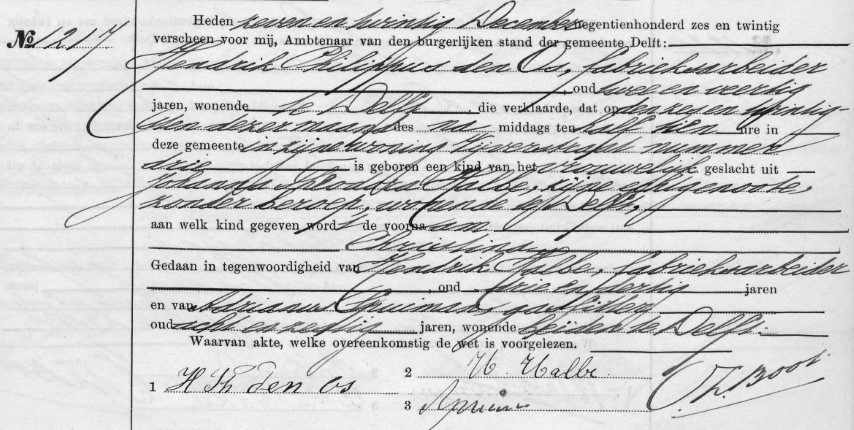 Christina den Os 1926