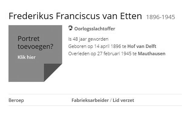 Frederikus Franciscus van Etten 1945