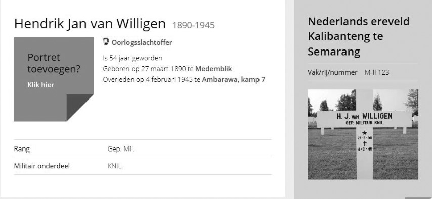 Hendrik Jan van Willigen 1945