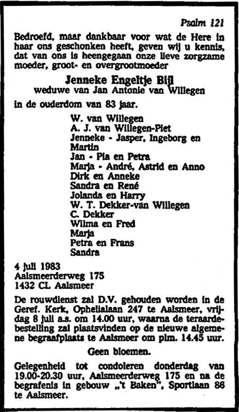 Jenneke Engeltje Bijl 1983