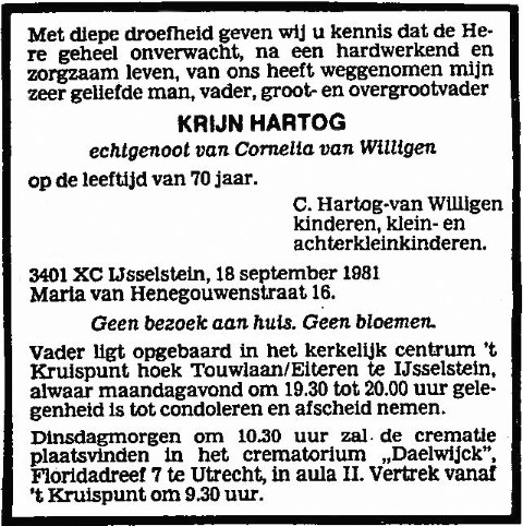 Krijn Hartog 1981