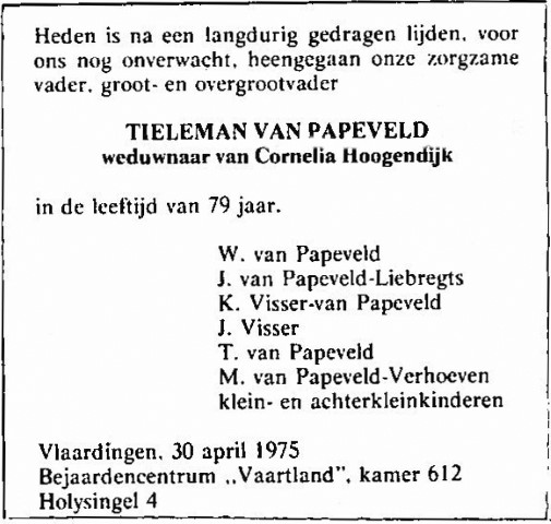 Tieleman van Papeveld 1975