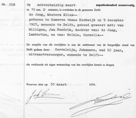 Woutera Elisa de Jong 1976